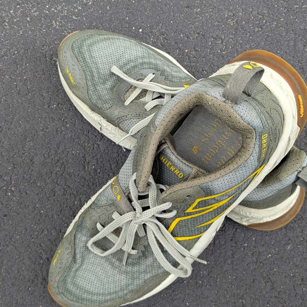 New Balance Fresh Foam X Hierro V8 Trail Running Shoes Olive Green Yellow - Picture 2 of 9